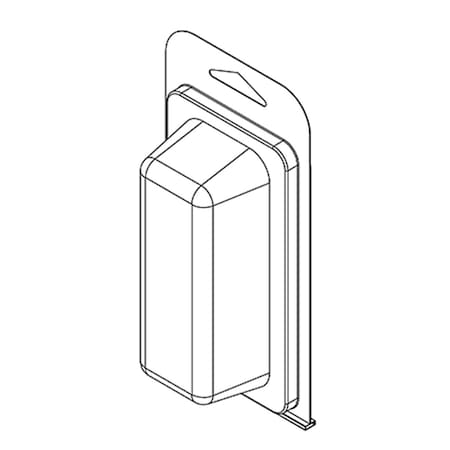 Visipak Thermoform-CLAMSHELL-#109-6.125-3.125-4.000-1.438-1.250-0.015-CLEAR-STOCK 109TF